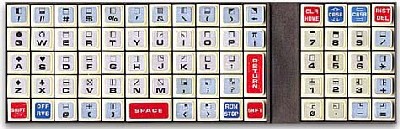 a PET 2001 billentyűzete